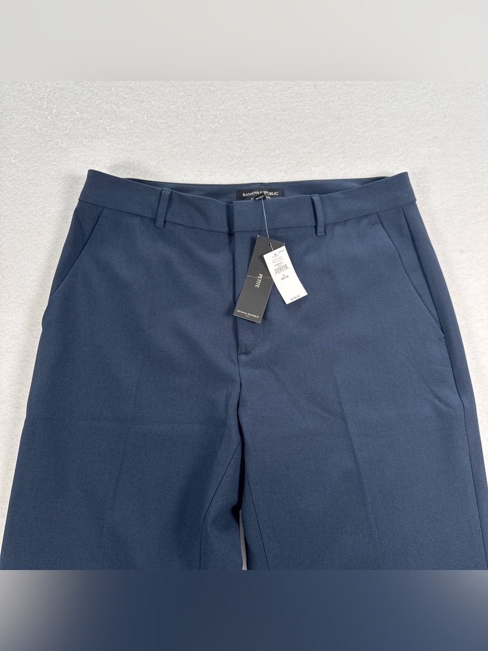 Banana Republic High Rise Bootcut Trousers Women 8 Petite Sculpted Stretch Blue - Picture 3 of 8